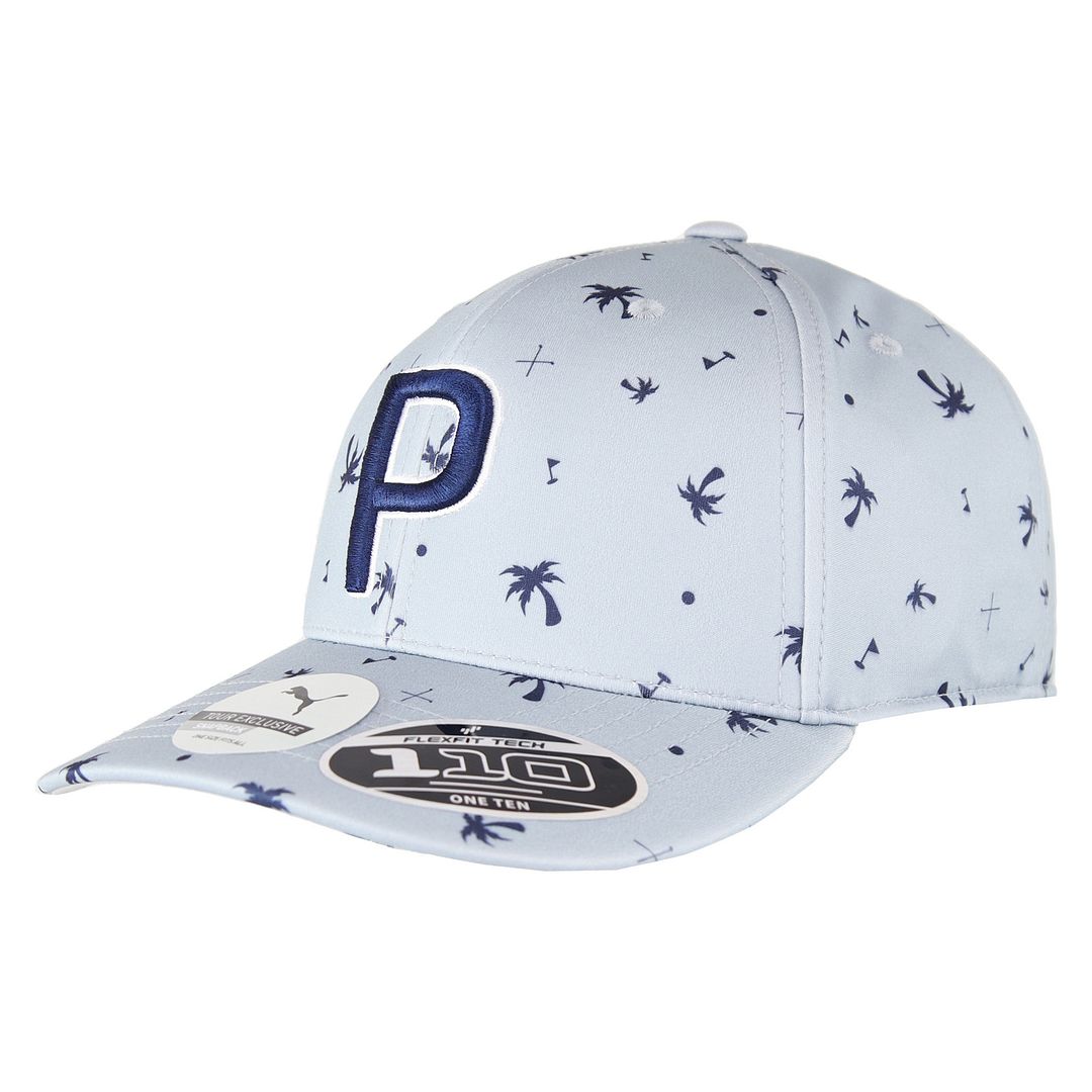 Puma Golf P110 Palms Pattern Mens Grey Cap