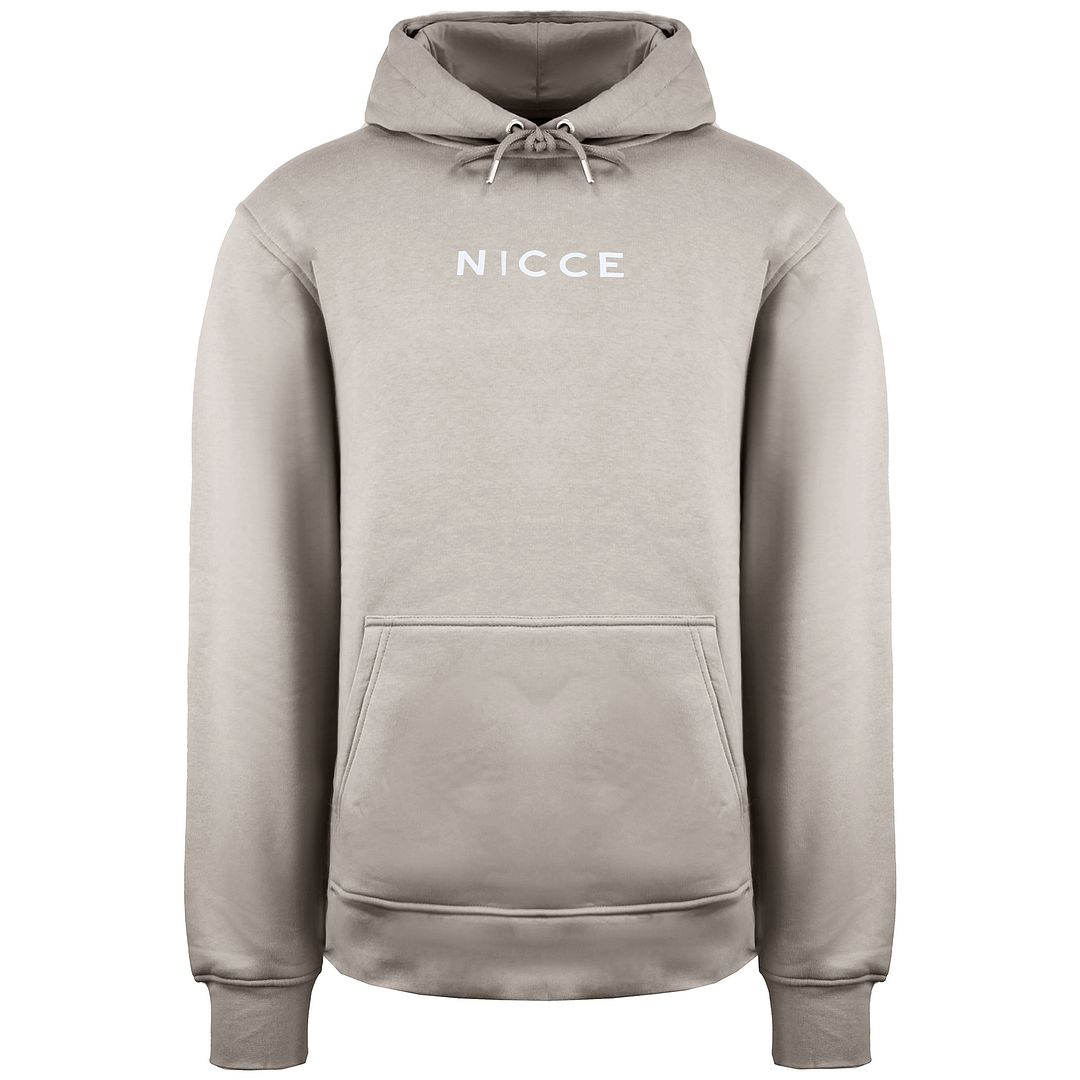 Nicce Logo Mens Light Brown Hoodie