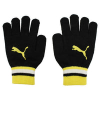 Puma Cat Logo Mens Black/Yellow Gloves