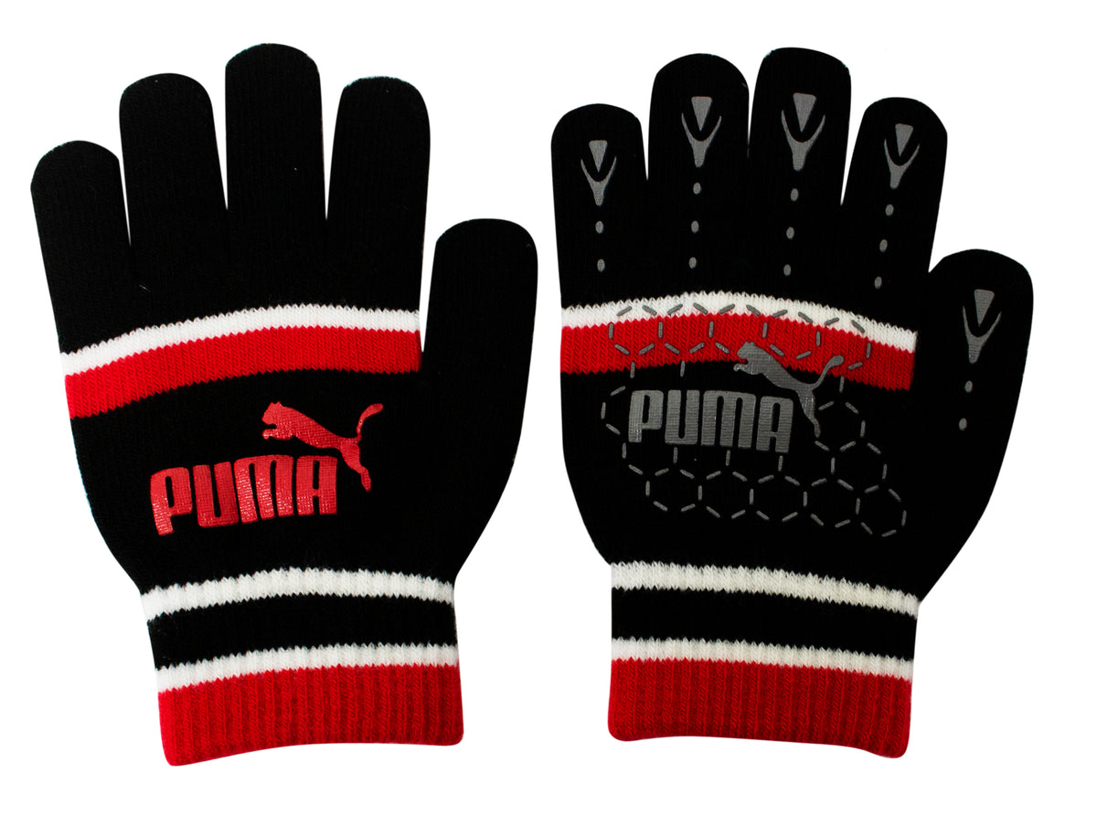 Puma No 1 Logo Cat Magic Winter Black/Red Unisex Gloves