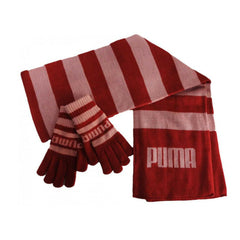 Puma Since 48 Kids Ride Striped Gloves & Scarf Set