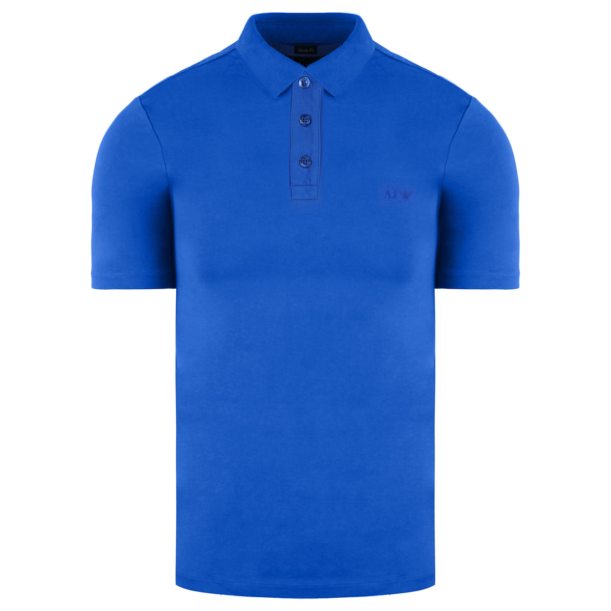 Armani Jeans Muscle Fit Mens Blue Polo Shirt