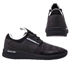 Supra Flow Run Mens Black/Grey Running Trainers