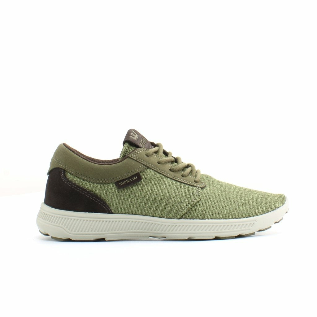 Supra Hammer Run Green Textile Mens Lace Up Trainers 08128 357