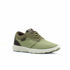 Supra Hammer Run Green Textile Mens Lace Up Trainers 08128 357