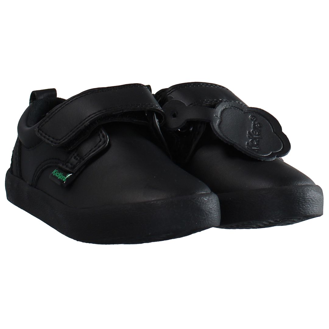 Kickers Kariko Kids Black Trainers