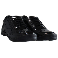 Kickers Bridie Brogue Kids Black Shoes