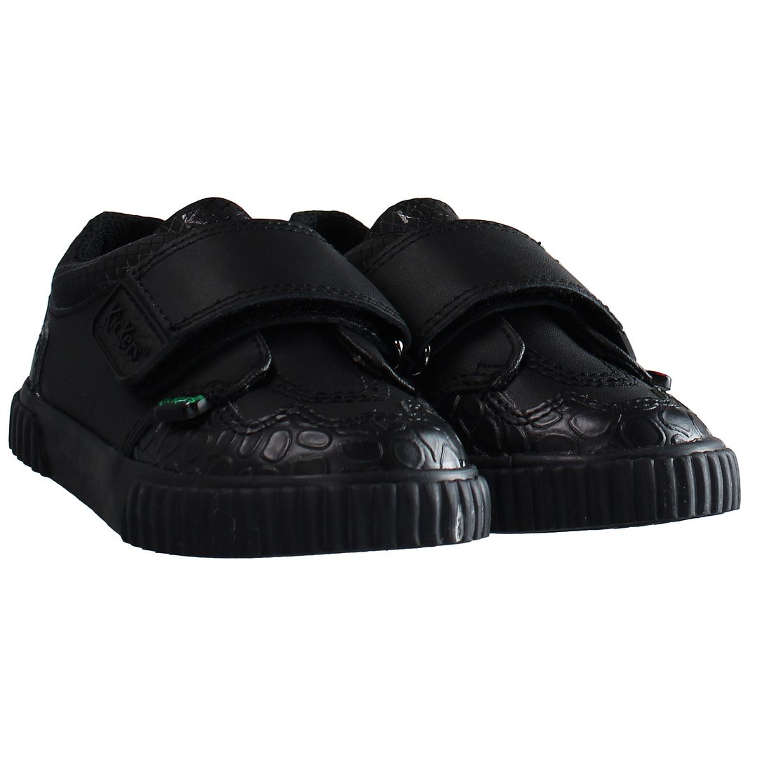 Kickers Low Kids Black Shoes