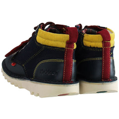 Kickers Winterised Kids Navy Boots