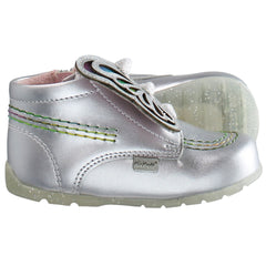 Kickers Hi Faires Kids Silver Boots