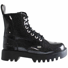 Kickers Kizziie Higher Glitter Womens Black Boots