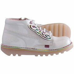 Kickers Hi Classic Kids White Boots