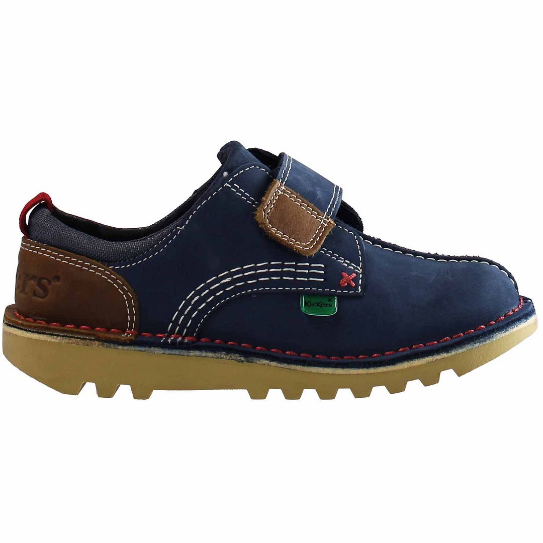 Kickers Kick Low Kids Navy Shoes