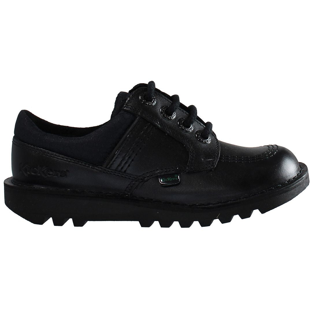 Kickers Kick Lo Flex Kids Black Shoes