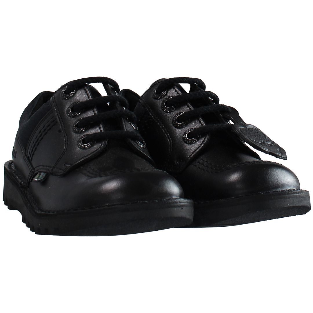 Kickers Kick Lo Flex Kids Black Shoes