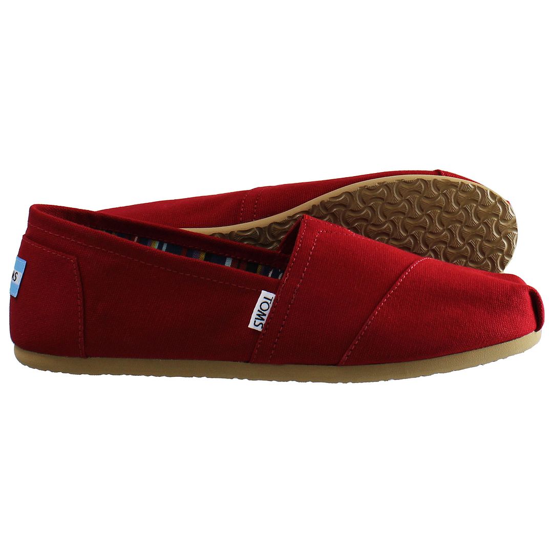 Toms Alpargatas Womens Red Plimsolls