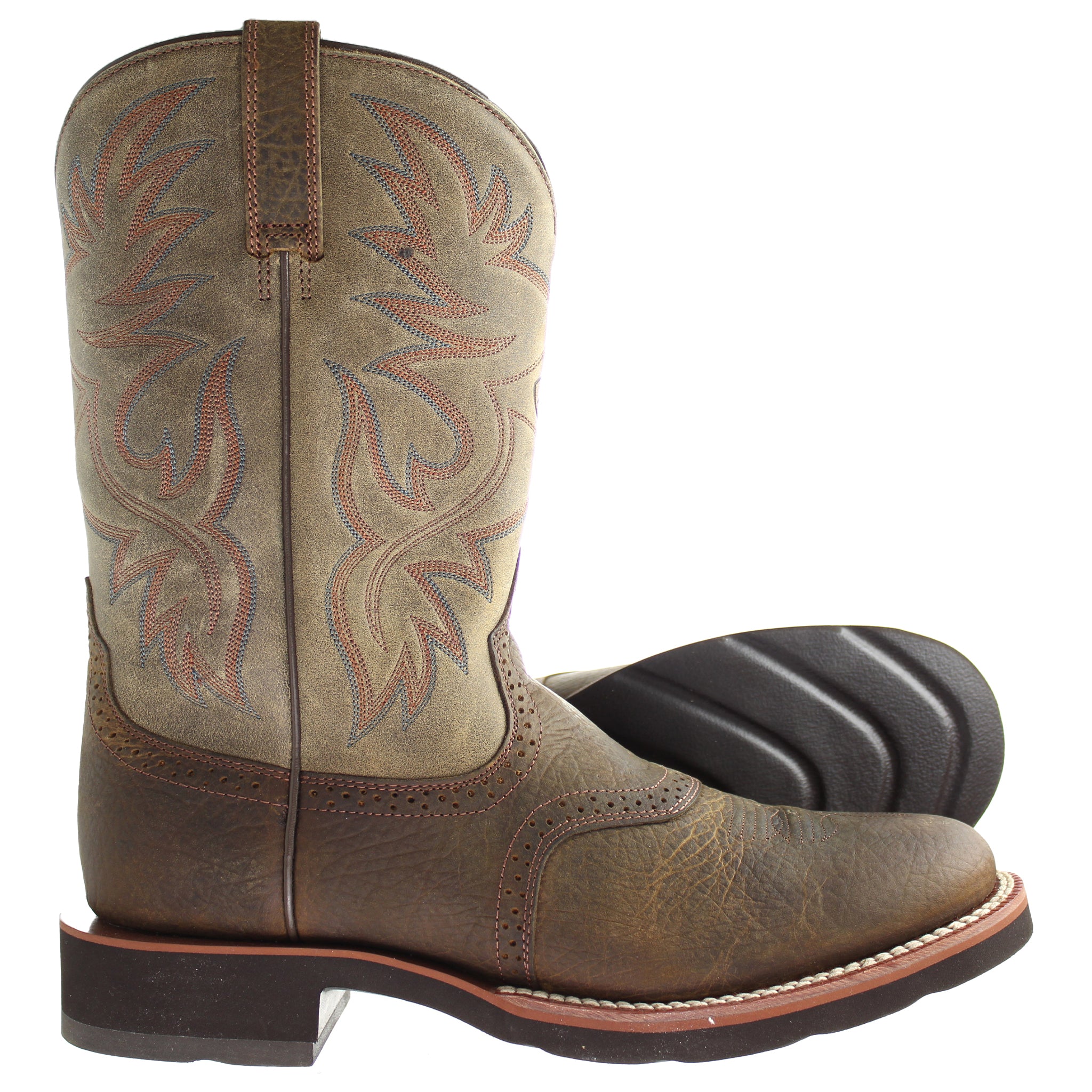 Ariat Heritage Crepe Earth Western Mens Brown Boots