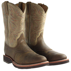 Ariat Heritage Crepe Earth Western Mens Brown Boots