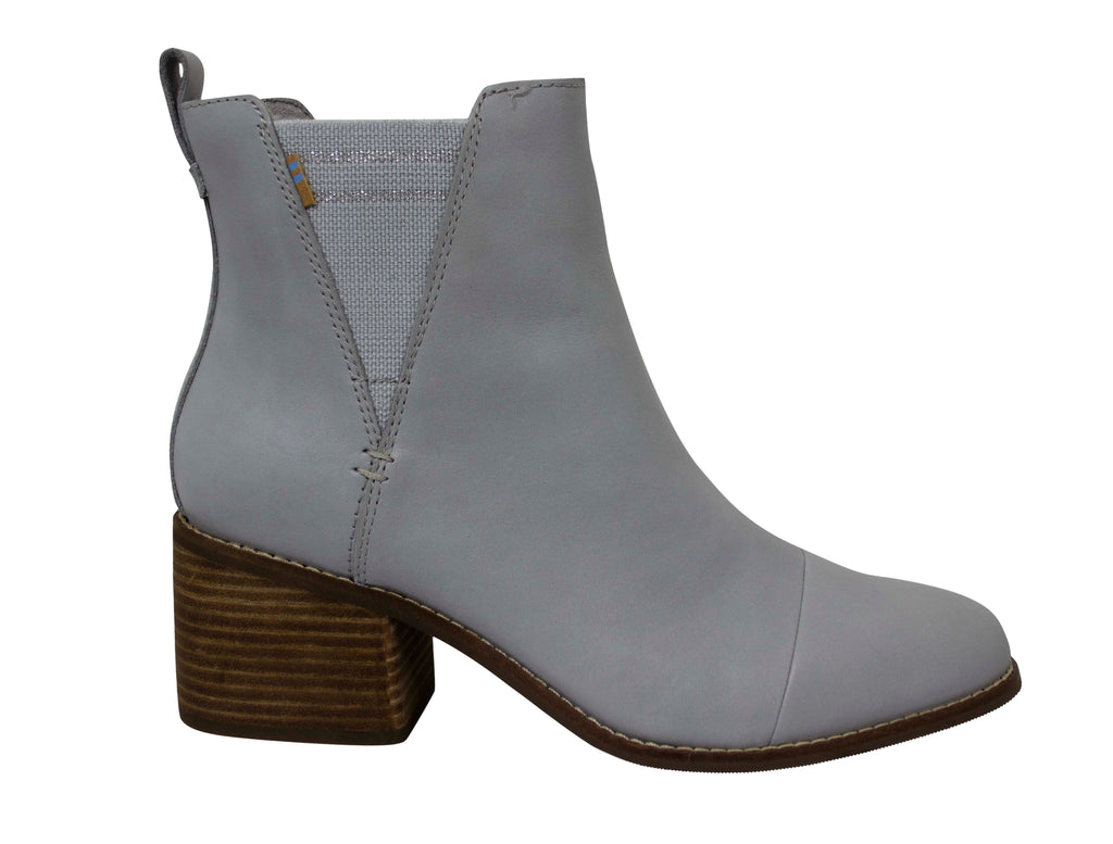 Toms Esme Grey Block Heel Boots - Womens