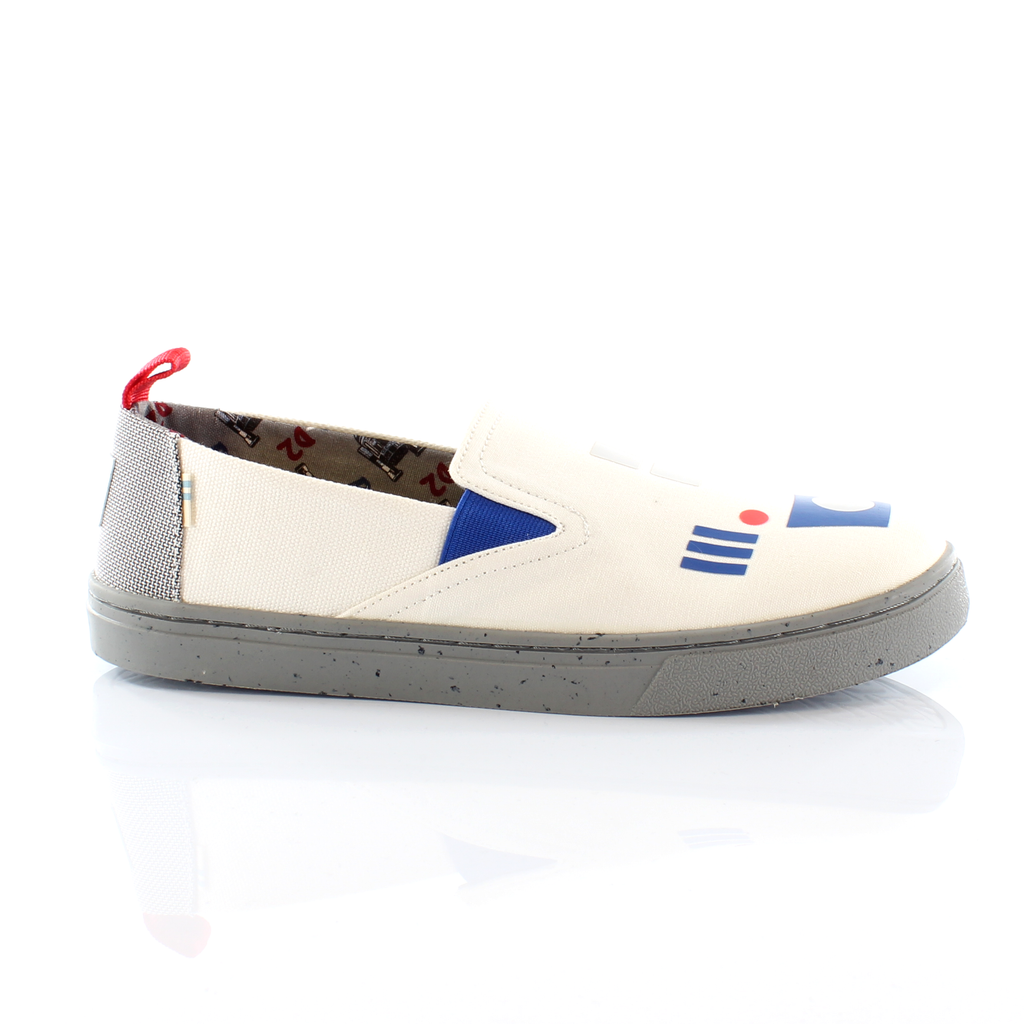 Toms x Star Wars Luca R2D2 Print Kids White Espadrilles