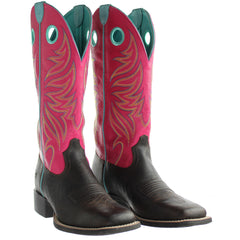 Ariat Ryder Yukon Womens Brown/Pink Boots