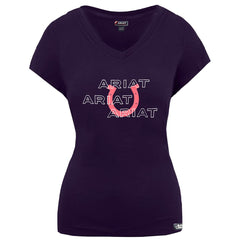 Ariat Puff Womens Purple T-Shirt