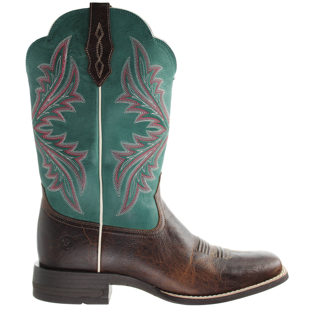 Ariat West Borund Womens Brown/Blue Boots