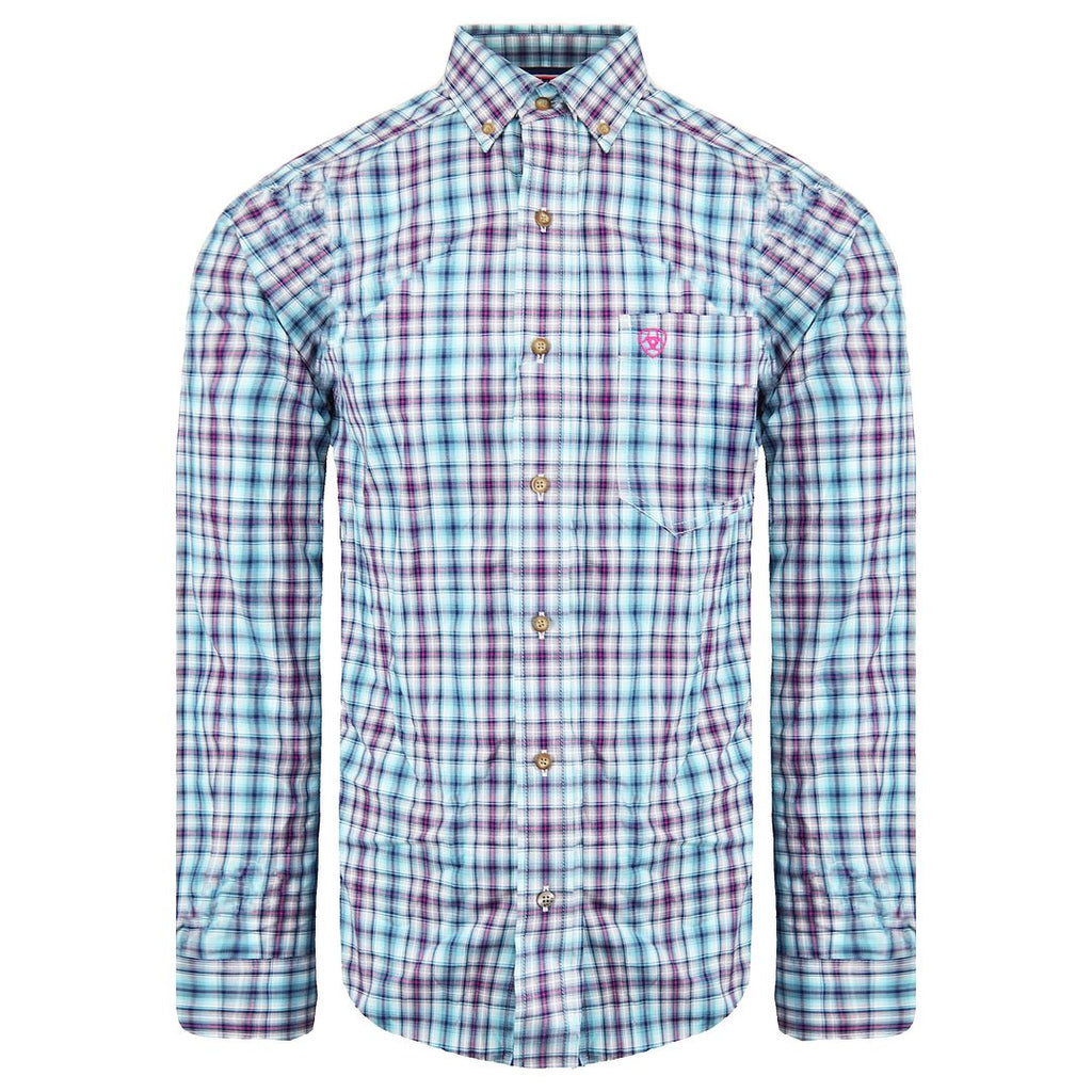 Ariat Hawken Mens Blue Shirt