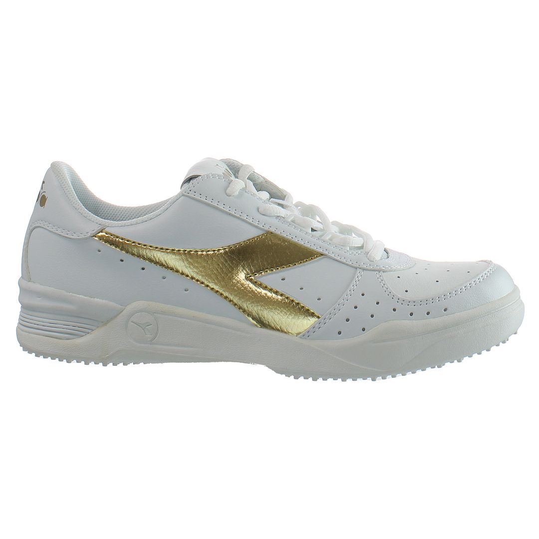 Diadora S.Star K Elite Wimbledon Mens White Trainers