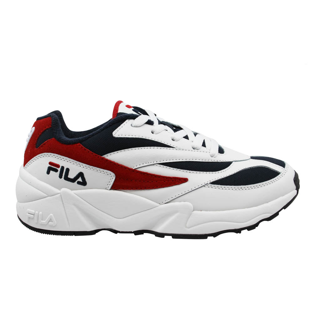 Fila V94M Low Mens White/Navy Trainers