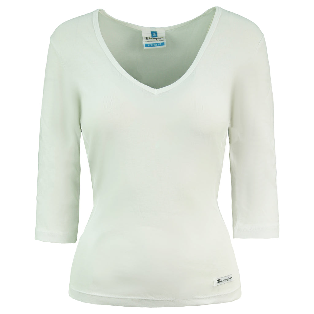 Champion Heritage Fit Womens White Top