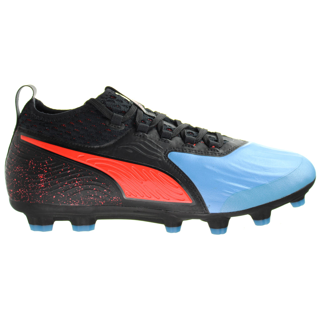 Puma One 19.2 HG Mens Black/Blue Football Boots