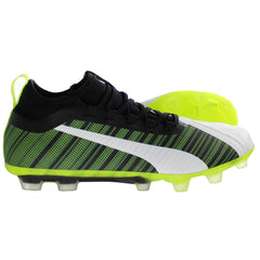 Puma One 5.2 HG Mens White/Green Football Boots