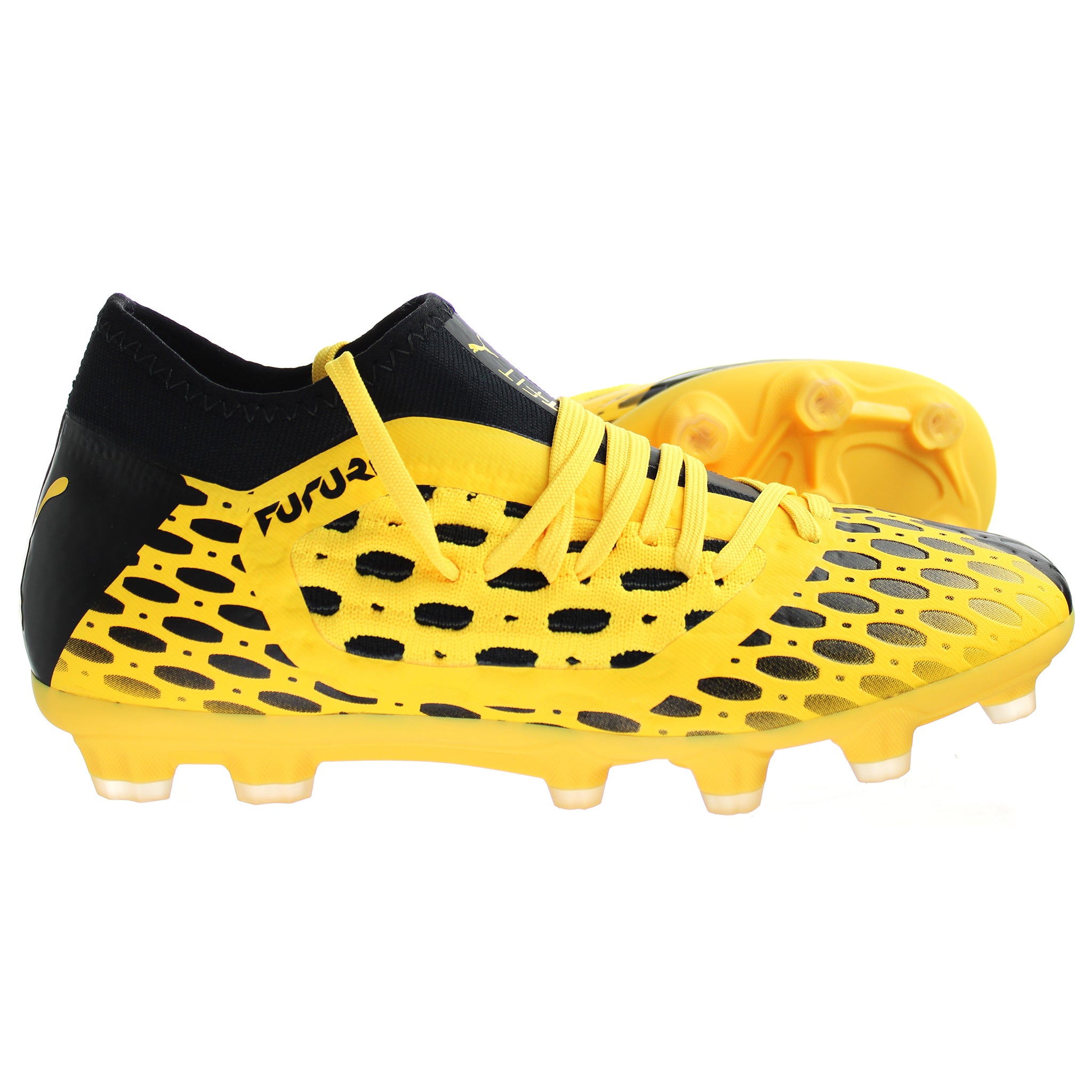 PUMA Future 5.3 Netfit HG Yellow Mens Football Boots