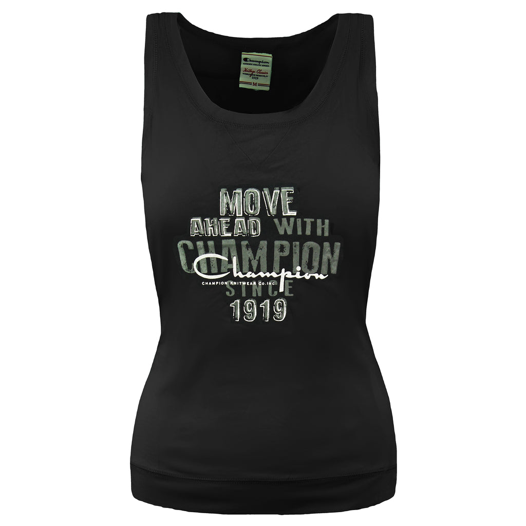 Champion Heritage Fit Womens Black Vest