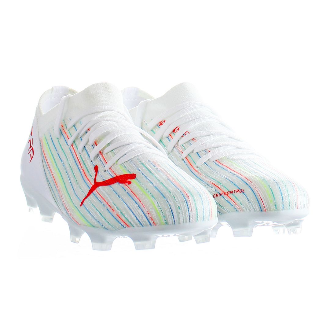 Puma Ultra 3.2 FG/AG Jr White Kids Football Boots