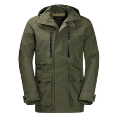 Jack Wolfskin Field Port Mens Green Coat