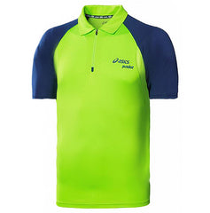 Asics Motion Dry Padel Mens Green Polo Shirt