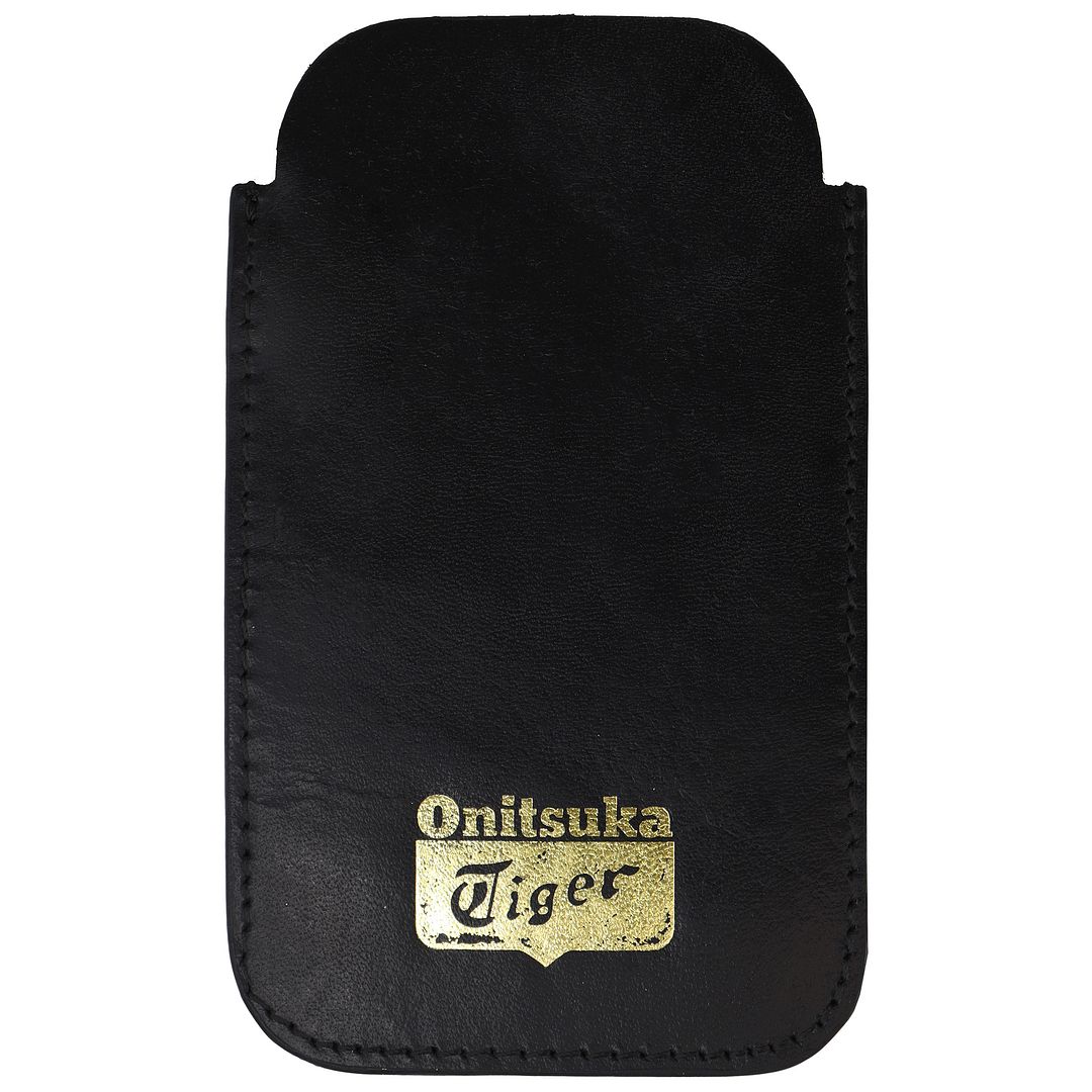 Onitsuka Tiger Black Leather iPhone 5 Pouch Sleeve Case