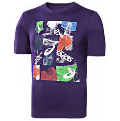 Asics Marathon Graphic Mens Purple T-Shirt