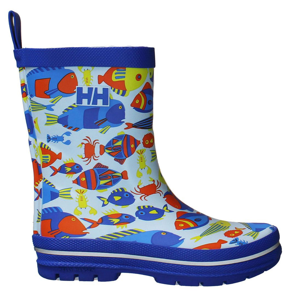 Helly Hansen JR Splash Print Kids Blue Wellingtons