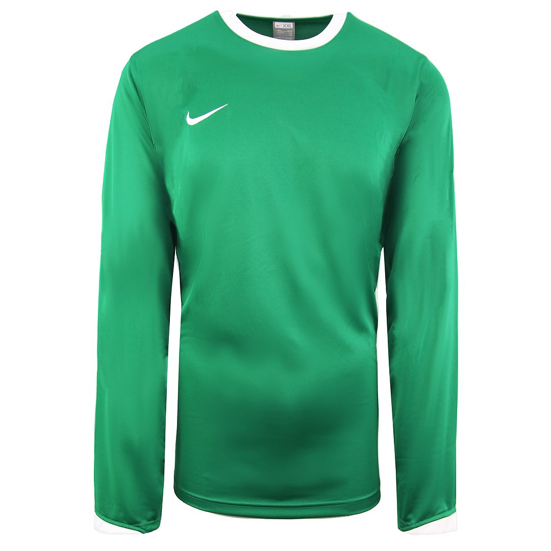 Nike Logo Mens Green Football Shirt