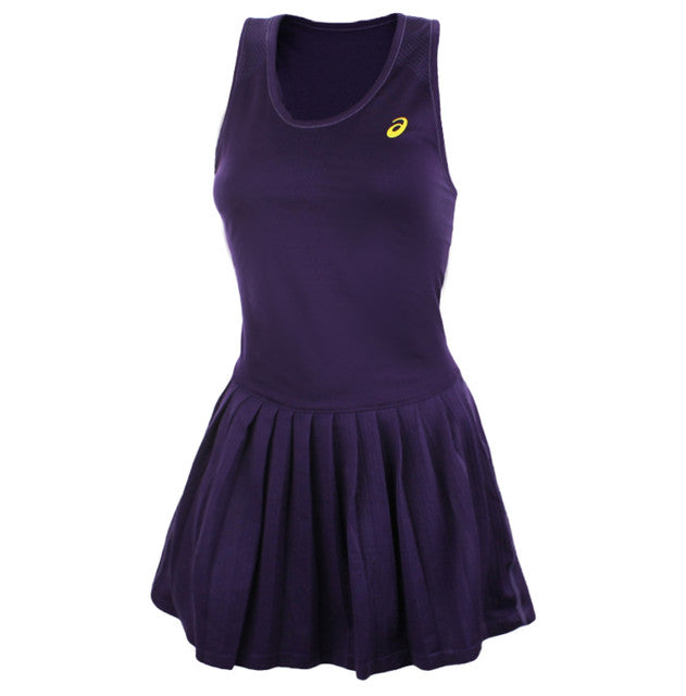 Asics Motion Dry Womens Purple Racket Tennis Dress