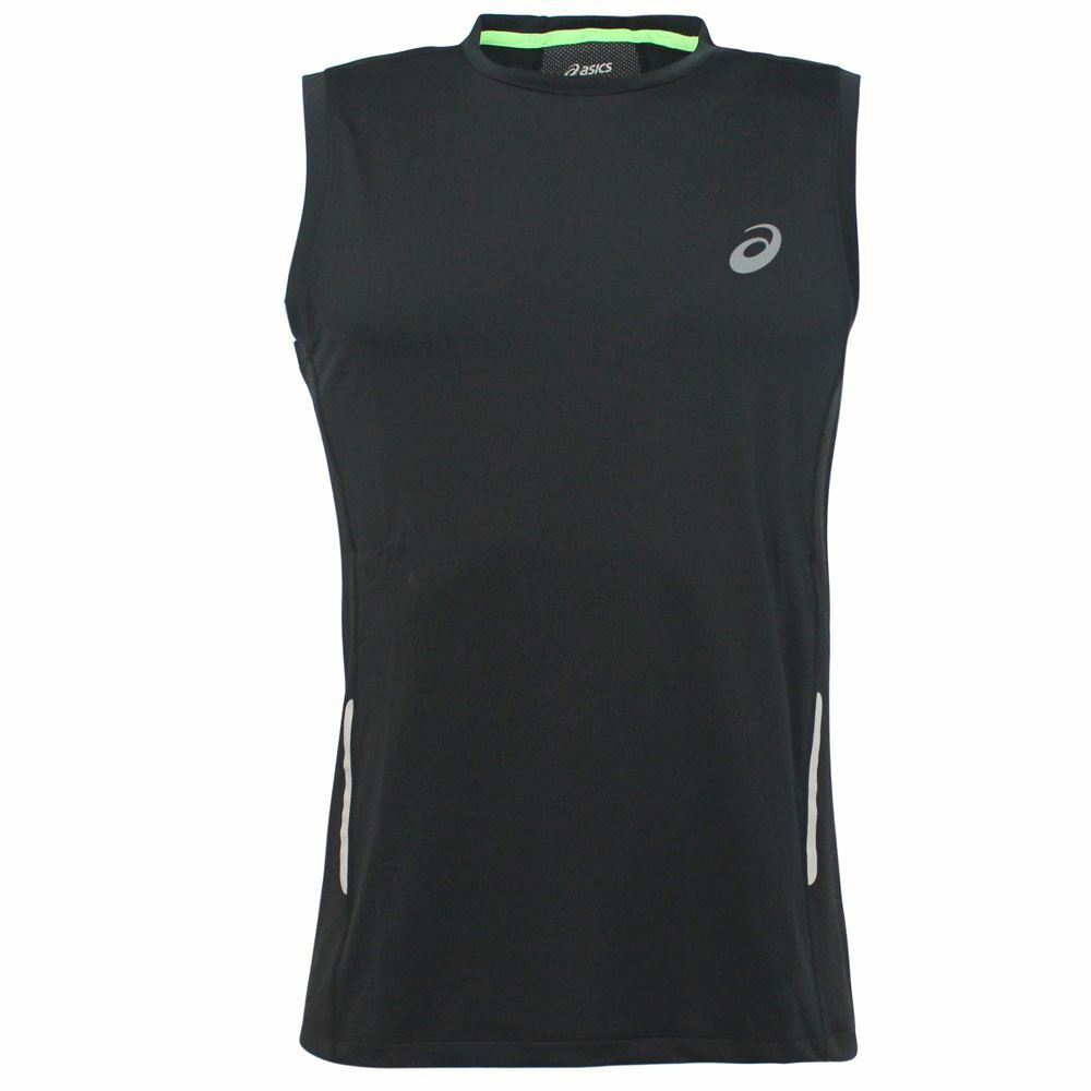 Asics Motion Dry Mens Black Tank Top