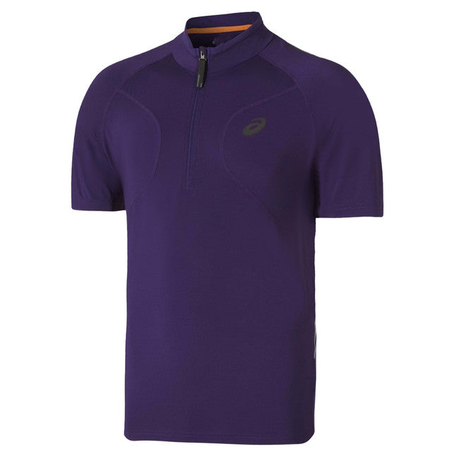 Asics Motion Dry Fujitrail Mens Purple Polo Shirt