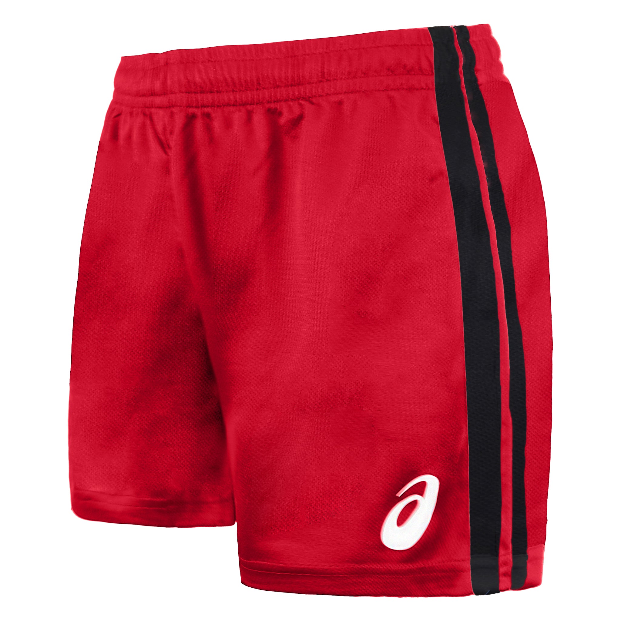 Asics Logo Mens Black/Red Shorts