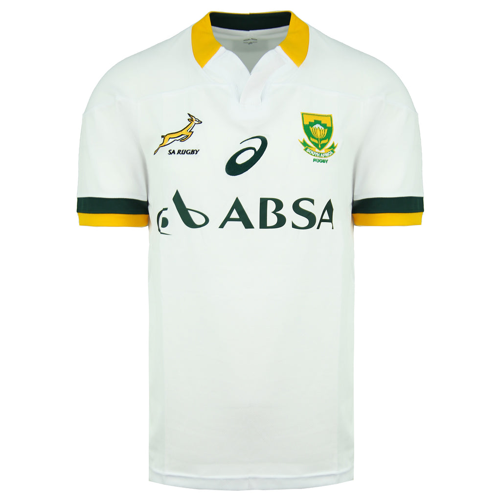 Asics Springboks Away Match Jersey Mens White Rugby T-Shirt