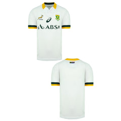 Asics Springboks Away Match Jersey Mens White Rugby T-Shirt