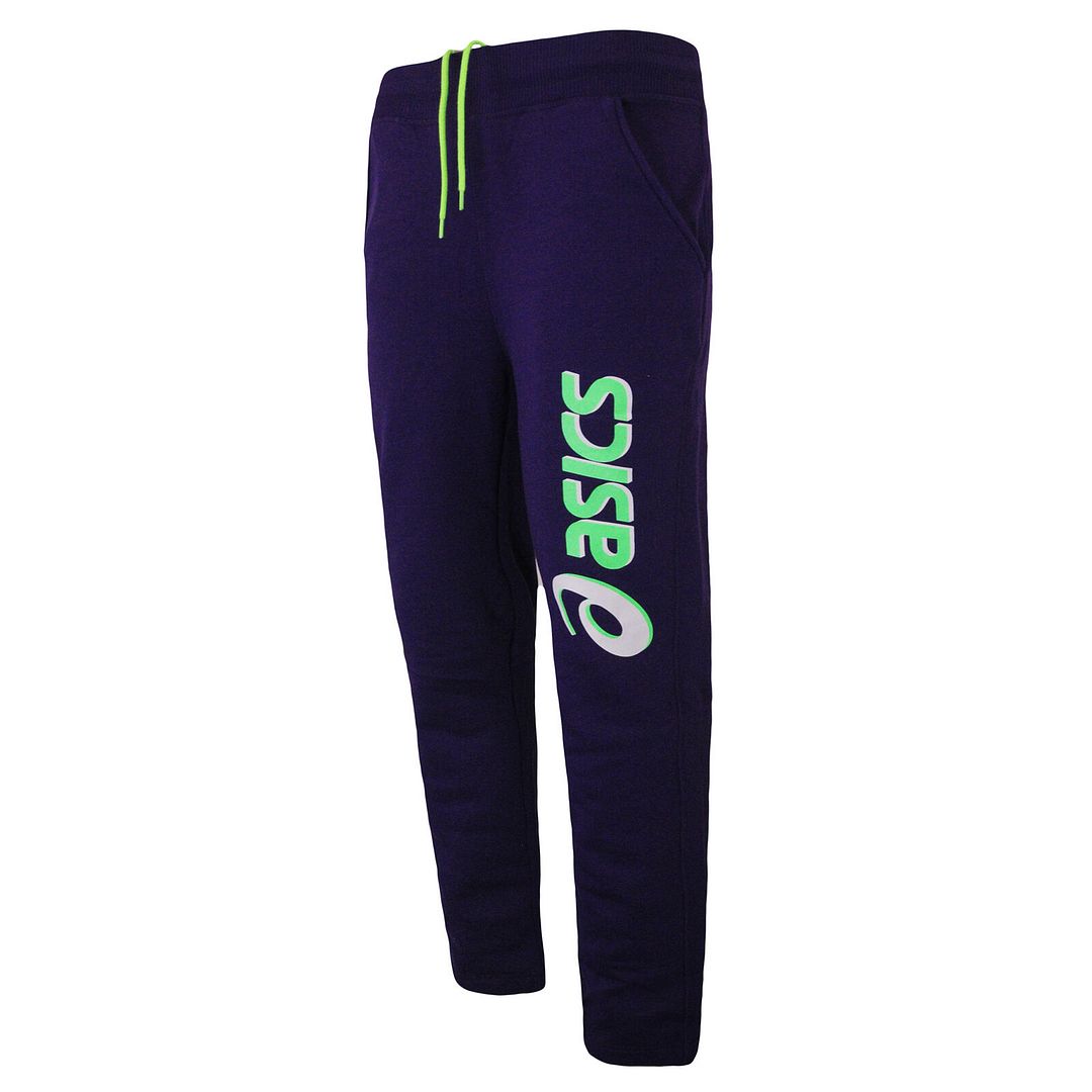 Asics Fleece Mens Purple Track Pants