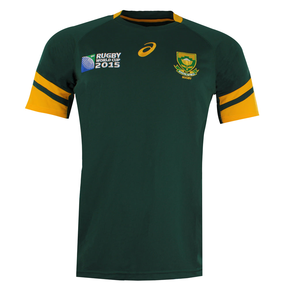 Asics South Africa Rugby SB Home Fan Mens  Green T-Shirt